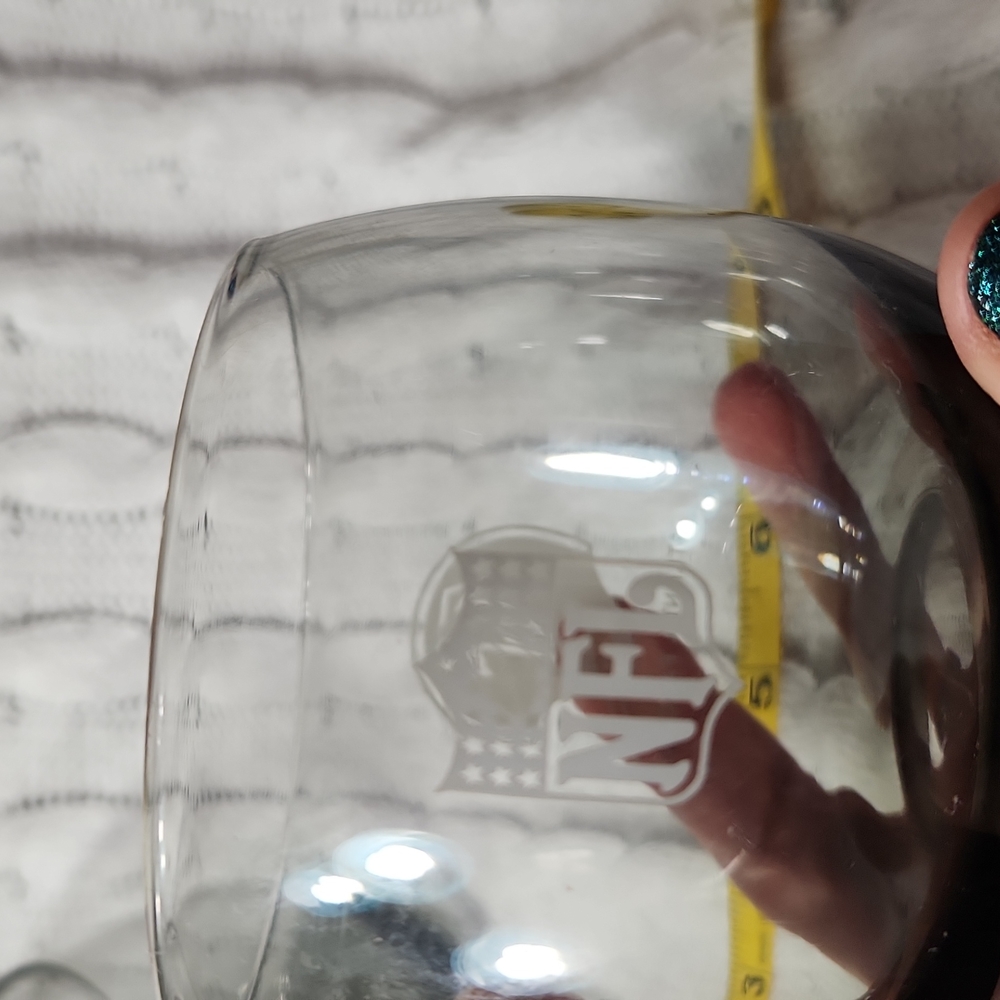 Vintage NFL Atlanta Falcons 2 Set Mini Stemless Wine Glasses Collectible